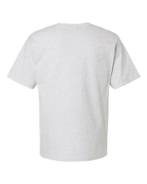 Champion T105 Unisex Heritage Jersey T-Shirt - Silver Grey - Back