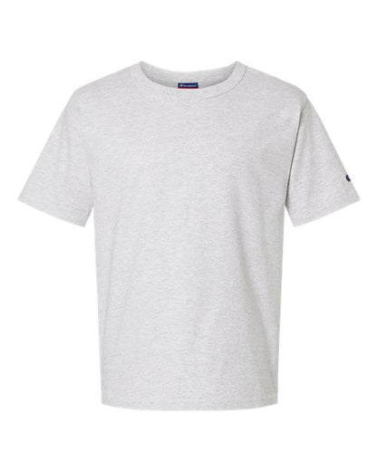 Champion T105 Unisex Heritage Jersey T-Shirt - Silver Grey - Front