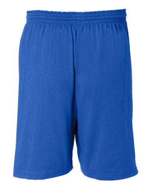 Champion 8187 Unisex Cotton Gym Shorts - Royal Blue - Back