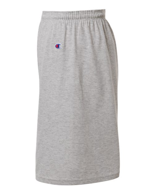 Champion 8187 Unisex Cotton Gym Shorts - Oxford Grey Heather - DirectSide