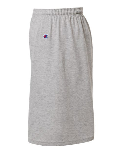Champion 8187 Unisex Cotton Gym Shorts - Oxford Grey Heather - DirectSide