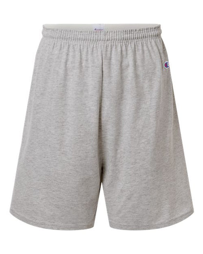 Champion 8187 Unisex Cotton Gym Shorts - Oxford Grey Heather - Front