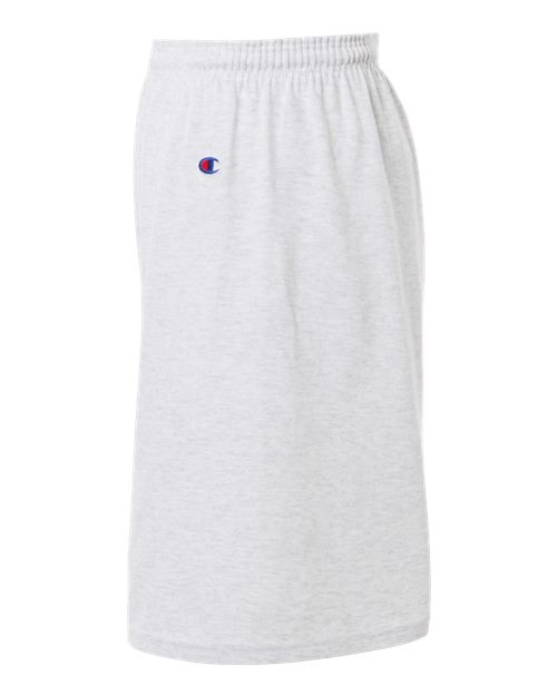 Champion 8187 Unisex Cotton Gym Shorts - Silver Grey - DirectSide