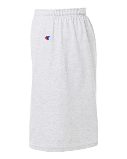 Champion 8187 Unisex Cotton Gym Shorts - Silver Grey - DirectSide