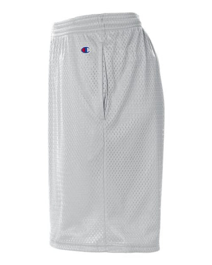 Champion S162 Unisex 9" Mesh Shorts with Pockets - Athletic Grey - DirectSide