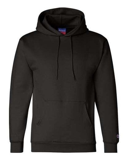 Champion S700 Unisex Powerblend® Hooded Sweatshirt - Black - Front