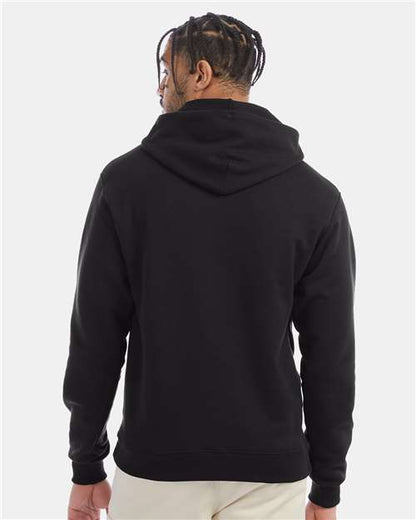 Champion S700 Unisex Powerblend® Hooded Sweatshirt - Black - OnModelBack
