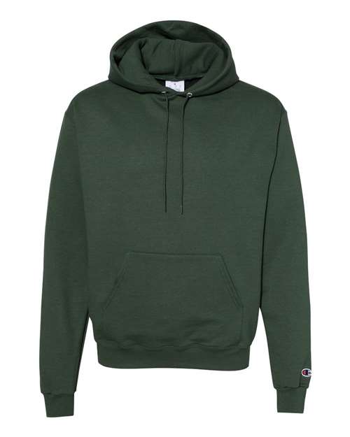 Champion S700 Unisex Powerblend® Hooded Sweatshirt - Dark Green - Front