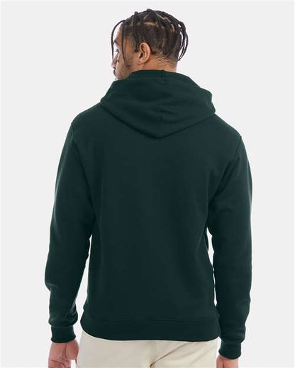 Champion S700 Unisex Powerblend® Hooded Sweatshirt - Dark Green - OnModelBack