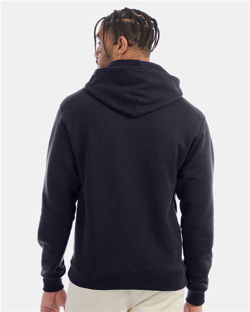 Champion S700 Unisex Powerblend® Hooded Sweatshirt - Navy - OnModelBack