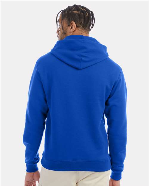 Champion S700 Unisex Powerblend® Hooded Sweatshirt - Royal Blue - OnModelBack
