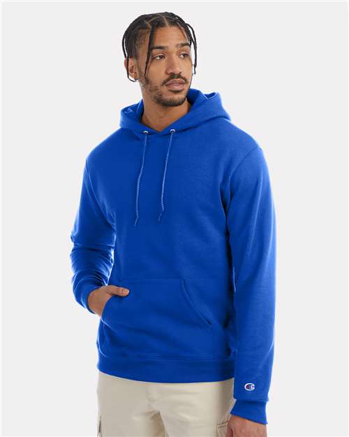 Champion S700 Unisex Powerblend® Hooded Sweatshirt - Royal Blue - OnModelFront