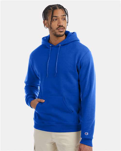 Champion S700 Unisex Powerblend® Hooded Sweatshirt - Royal Blue - OnModelFront