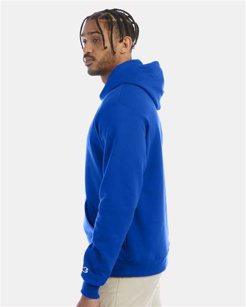 Champion S700 Unisex Powerblend® Hooded Sweatshirt - Royal Blue - OnModelSide