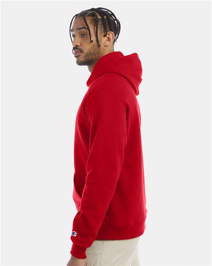 Champion S700 Unisex Powerblend® Hooded Sweatshirt - Scarlet - OnModelSide