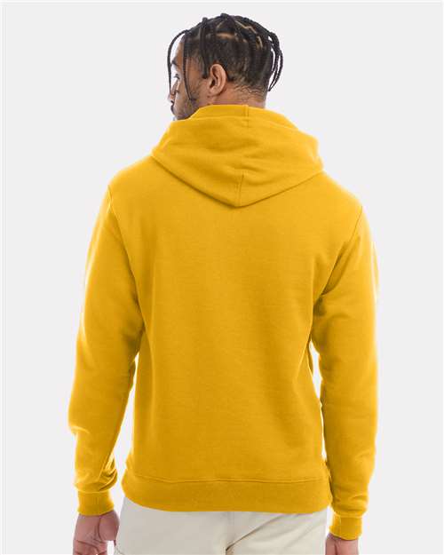 Champion S700 Unisex Powerblend® Hooded Sweatshirt - Gold - OnModelBack