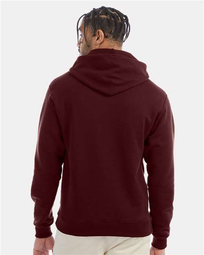 Champion S700 Unisex Powerblend® Hooded Sweatshirt - Maroon - OnModelBack