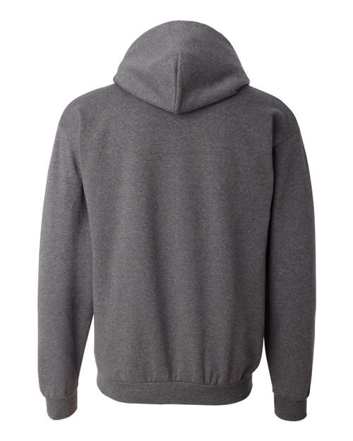 Champion S700 Unisex Powerblend® Hooded Sweatshirt - Charcoal Heather - Back