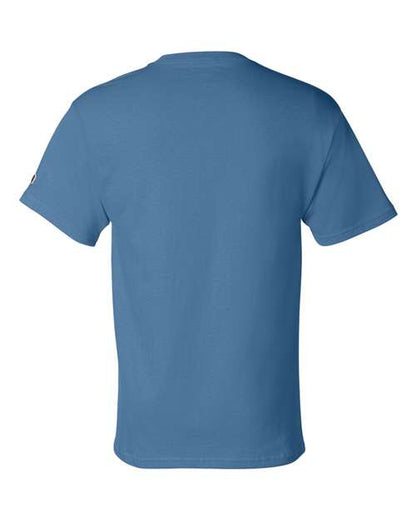 Champion T425 Unisex Classic T-Shirt - Light Blue - Back