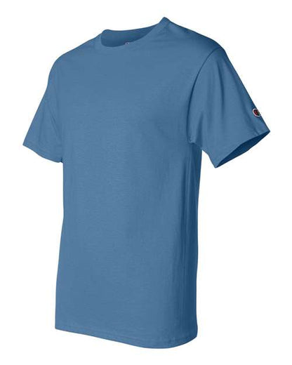 Champion T425 Unisex Classic T-Shirt - Light Blue - Side
