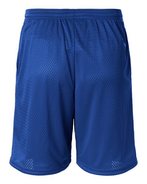 Champion S162 Unisex 9" Mesh Shorts with Pockets - Athletic Royal - Back