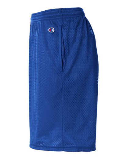 Champion S162 Unisex 9" Mesh Shorts with Pockets - Athletic Royal - DirectSide