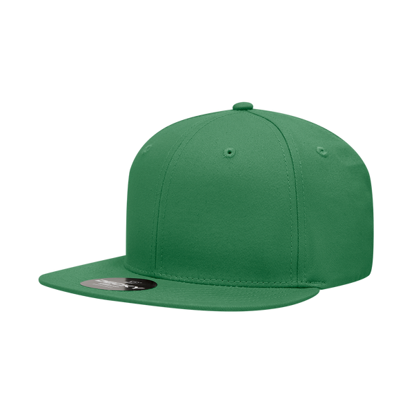 Decky-361-6 Panel High Profile Structured Cotton Blend Snapback - Kelly