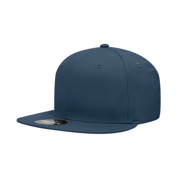 Decky-361-6 Panel High Profile Structured Cotton Blend Snapback - Navy