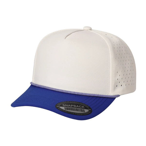 5TCP 5-Panel Waterproof Rope Cap – Durable Outdoor Snapback - TAN/ROY