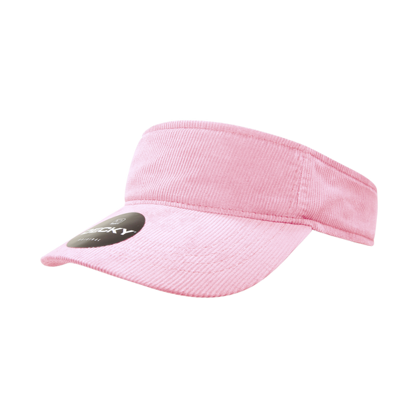 Decky-4004-Corduroy Visor - Pink
