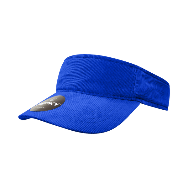 Decky-4004-Corduroy Visor - Royal