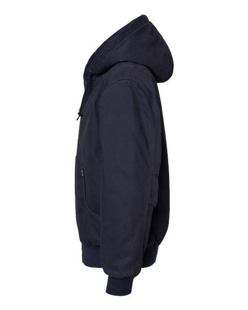 DRI DUCK 5020T Men's Tall Cheyenne Boulder Cloth™ Hooded Jacket with Tricot Quilt Lining - Navy - DirectSide