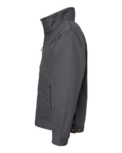 DRI DUCK 5028 Men's Maverick Boulder Cloth™ Jacket with Blanket Lining - Charcoal - DirectSide