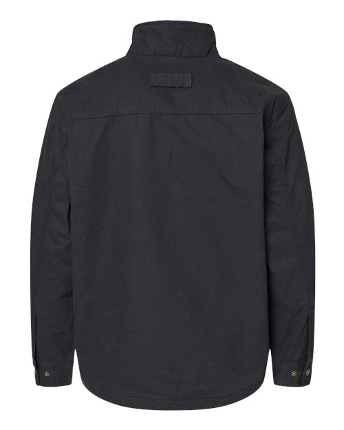 DRI DUCK 5037 Men's Endeavor Canyon Cloth™ Canvas Jacket with Sherpa Lining - Black - Back