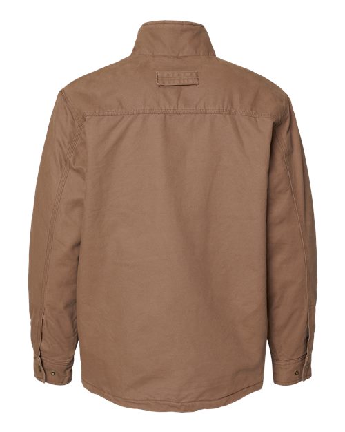 DRI DUCK 5037 Men's Endeavor Canyon Cloth™ Canvas Jacket with Sherpa Lining - Field Khaki - Back