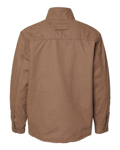 DRI DUCK 5037 Men's Endeavor Canyon Cloth™ Canvas Jacket with Sherpa Lining - Field Khaki - Back