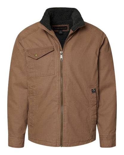 DRI DUCK 5037 Men's Endeavor Canyon Cloth™ Canvas Jacket with Sherpa Lining - Field Khaki - Front