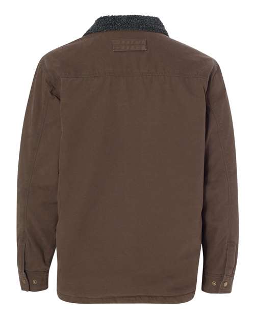 DRI DUCK 5037 Men's Endeavor Canyon Cloth™ Canvas Jacket with Sherpa Lining - Tobacco - Back