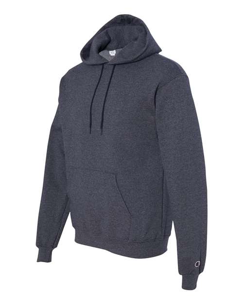 Champion S700 Unisex Powerblend® Hooded Sweatshirt - Navy Heather - Side