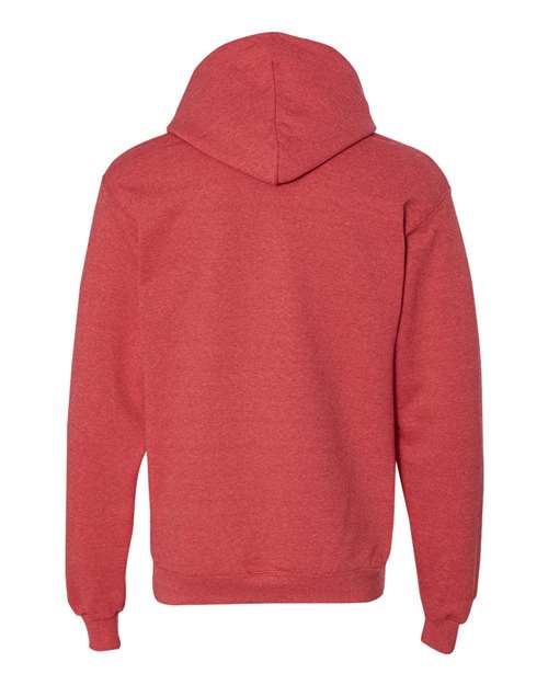 Champion S700 Unisex Powerblend® Hooded Sweatshirt - Scarlet Heather - Back