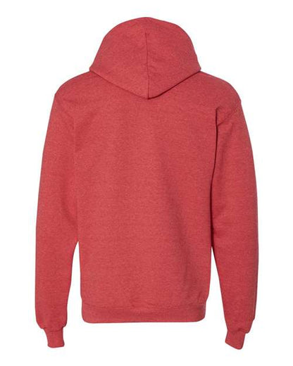 Champion S700 Unisex Powerblend® Hooded Sweatshirt - Scarlet Heather - Back