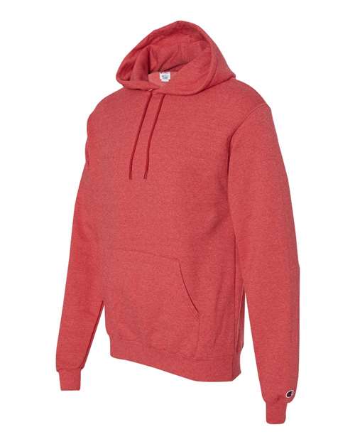 Champion S700 Unisex Powerblend® Hooded Sweatshirt - Scarlet Heather - Side
