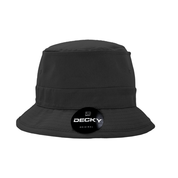 Decky-450-Structured Cotton Fisherman's Hat - Black