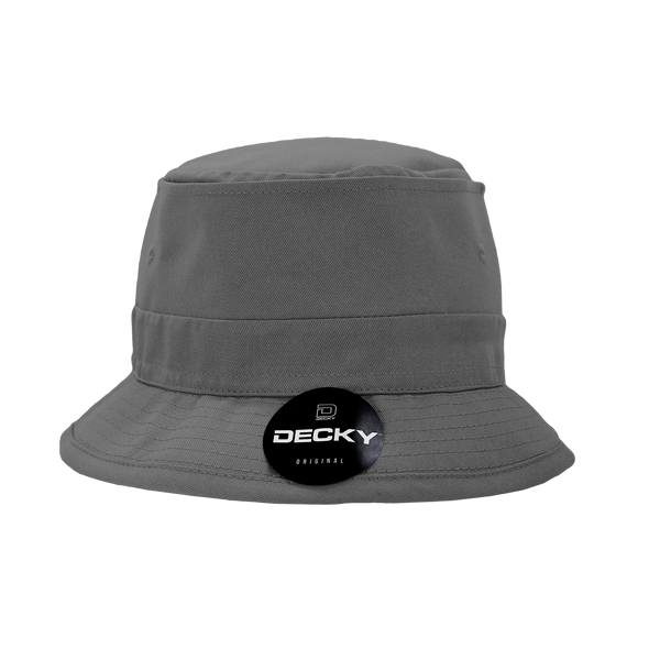 Decky-450-Structured Cotton Fisherman's Hat - Charcoal