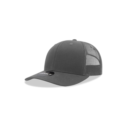 Decky-5019-Youth 6 Panel Mid Profile Structured Cotton Trucker