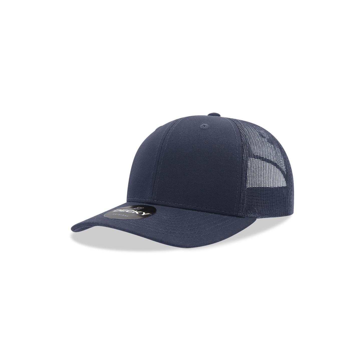 Decky-5019-Youth 6 Panel Mid Profile Structured Cotton Trucker
