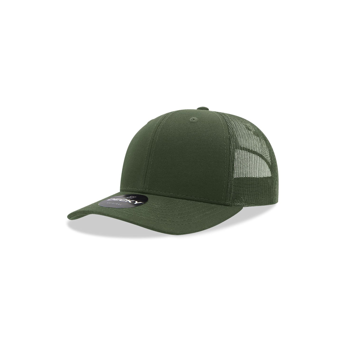 Decky-5019-Youth 6 Panel Mid Profile Structured Cotton Trucker