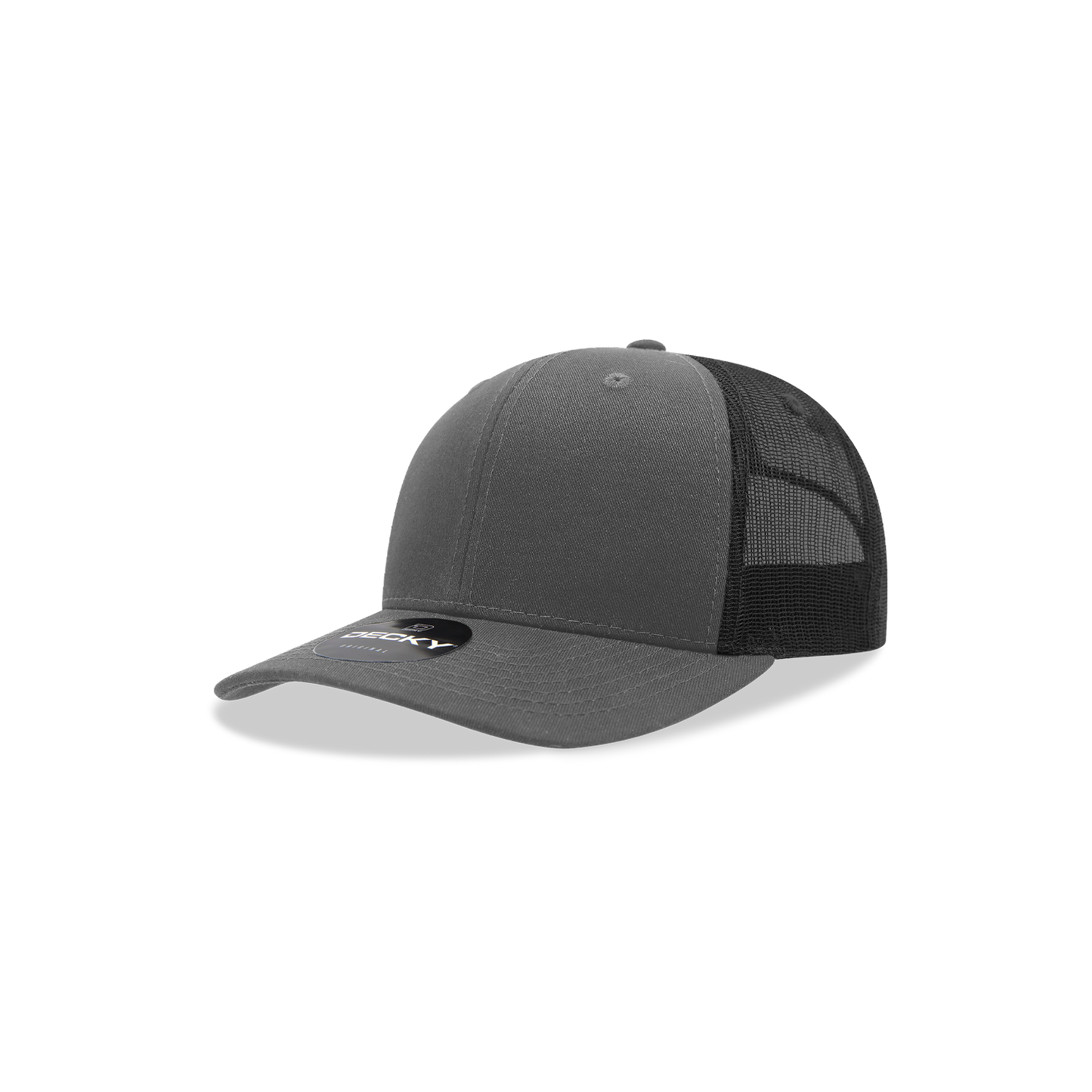 Decky-5019-Youth 6 Panel Mid Profile Structured Cotton Trucker