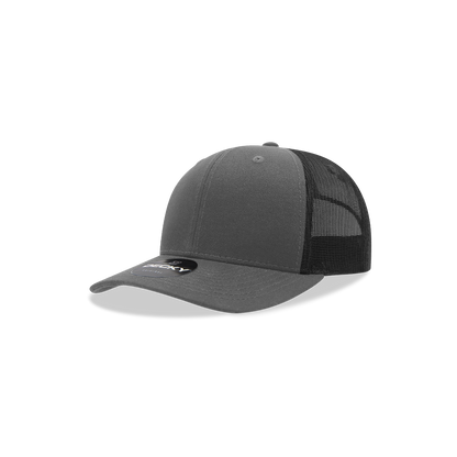 Decky-5019-Youth 6 Panel Mid Profile Structured Cotton Trucker