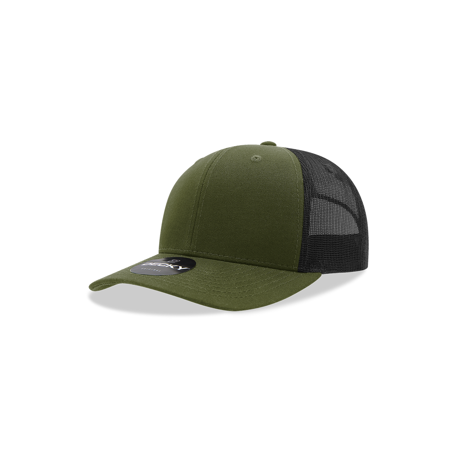 Decky-5019-Youth 6 Panel Mid Profile Structured Cotton Trucker